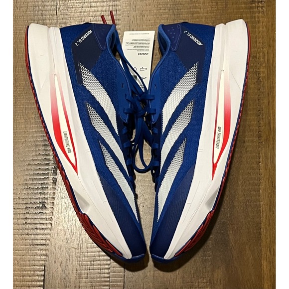 Adidas Adizero SL2 Men's Running Shoes Royal Blue White Kansas Jayhawks Size 8 - Picture 8 of 12